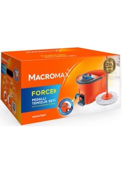 3 Adet Macromax Force Pedallı Otomatik Temizlik Seti
