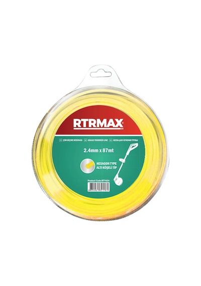 Rtrmax Rty433 Tırpan Misinası Sarı Altıköşe 3.3 Mm*46m