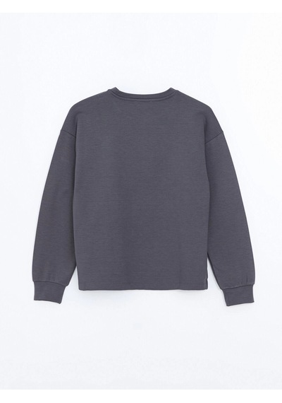 LC Waikiki Lcw Vision Antrasit Bisiklet Yaka Baskılı Oversize Kadın Sweatshirt Açık Kahverengi LC Waikiki Lcw Vision Antrasit Bisiklet Yaka Baskılı Oversize Kadın Sweatshirt Açık Kahverengi