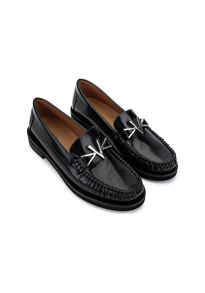 Mario Valentino Kadın Hakiki Deri Siyah Loafer Ayakkabı 1040 91d2555 Bn Ayk Sk25-26 Black Siyah