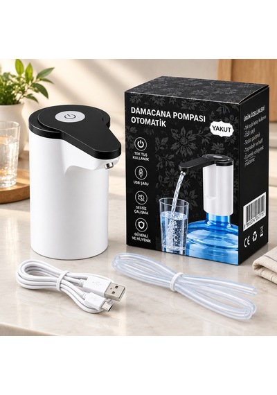 Usb Şarjlı Otomatik Damacana Su Pompası - 399 Altın