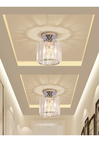 Luna Lighting LUNAMSLCH-1 Luxury Kristal Plafonyer Avize Krom