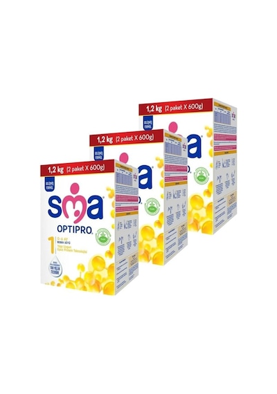 Sma Optipro 1 Bebek Sütü 1200 G 3 Adet Sma Optipro 1 Bebek Sütü 1200 G 3 Adet