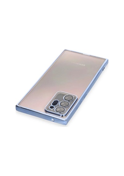 Samsung Galaxy Note 20 Ultra Uyumlu Kılıf Lensli Silikon - Açık Mavi