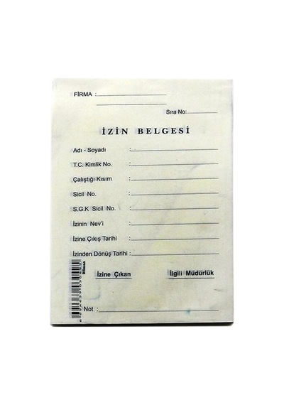 Dilman Izin Belgesi 50 Li