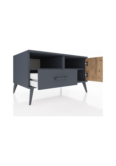 Kronos Şifonyer 2 Raflı Tek Çekmeceli Tek Kapaklı 88x59x48 Antrasit-çam/antrasit Çam/antrasit Kronos Şifonyer 2 Raflı Tek Çekmeceli Tek Kapaklı 88x59x48 Antrasit-çam/antrasit Çam/antrasit