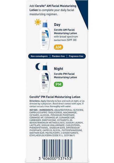 Cerave Yüz Nemlendirici Gece Losyonu 89 ML
