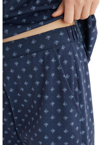 Blackspade Kadın Kısa Kol Önden Düğmeli Lacivert Pijama Takımı C9t3n8o15 lacivert