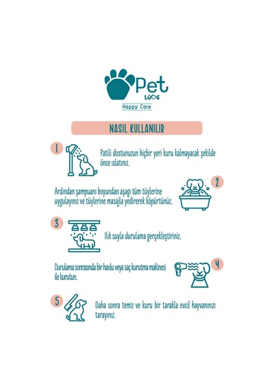 4 Adet Petlove Şampuan Çilek 250ml