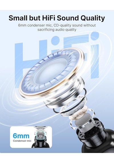 Boya Mini-15 2tx+1rx+cc İphone-ipad İçin Gürültü Engelleyicili Kablosuz Yaka Mikrofonu Lightning Device