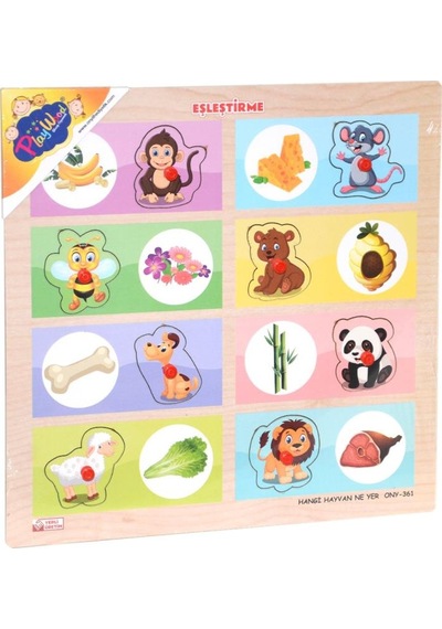 Ony-360-361 Onyıl. Ahşap Tutmalı Eşleştirme Hangi Hayvan Ne Yer