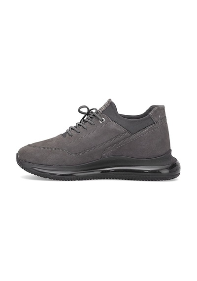 Elit 25knbl5017 Erkek Hakiki Deri Casual Ayakkabı Gri Gri