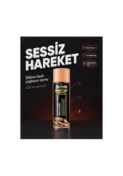 Silikon Ve Emniyet Kemeri Yağlayıcı Sprey 200 Ml - Armadillo