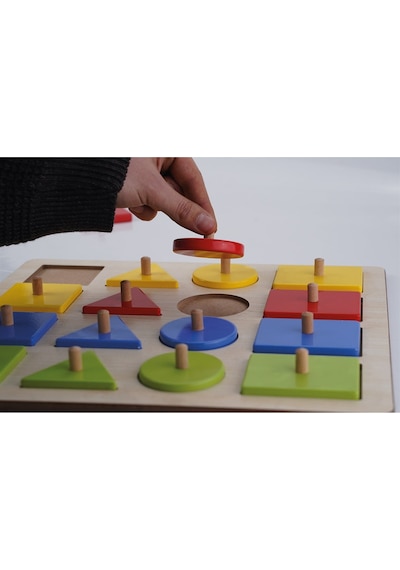 Geometrik Şekiller Puzzle 16 Parça
