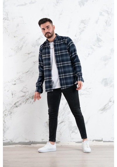 Advante Slimfit Erkek Ekoseli Oduncu Gömlek