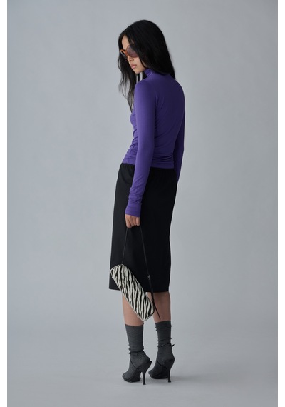 Suud Collection Mor Boğazlı Body