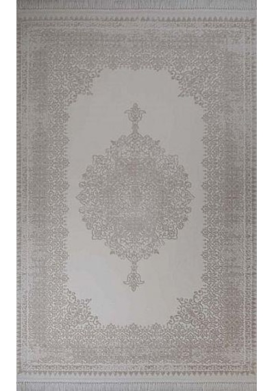 Gabardin Alessa 8011 Krem Serisi Triko Akrilik Salon Oturma Yatak Odası Halısı Krem