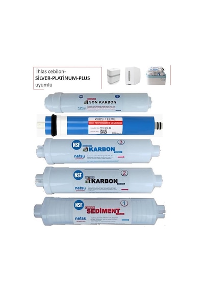 İhlas Aura Cebilon Silver Plus Platinum Uyumlu Filtresi 5'Li Filtre