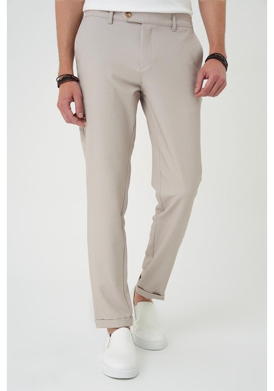 Efor Comfort Fit Beli Lastikli Bej Jogger Pantolon P 1181 Bej