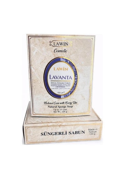 Lavanta Doğal Süngerli Sabun, Lavanta Kokulu, Duş İçin Zengin Köpüklü, 120g Diğer