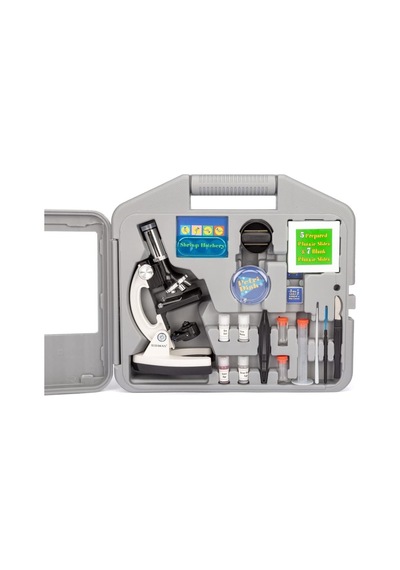 Ayrex Bushman Junior Science 1200x Taşıma Çantalı Beyaz Mikroskop