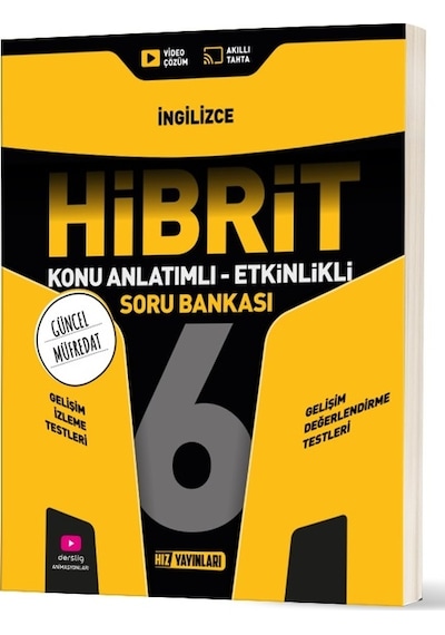 Hız Yayınları 2026 6. Sınıf İngilizce Hibrit - Konu Anlatımlı Soru Bankası Yeni Müfredat