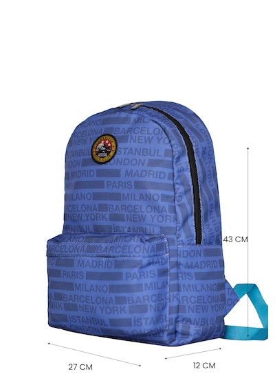 Mor Cities Ön Bölmeli Unisex Okul Çantası Mor