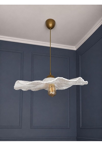 Lioraa Lighting Athea 60 Cm Sarkıt Avize Kırık Beyaz