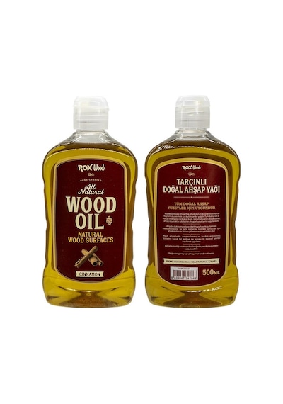 Rox Wood 0121 Tarçınlı Doğal Ahşap Yağı 500  Ml