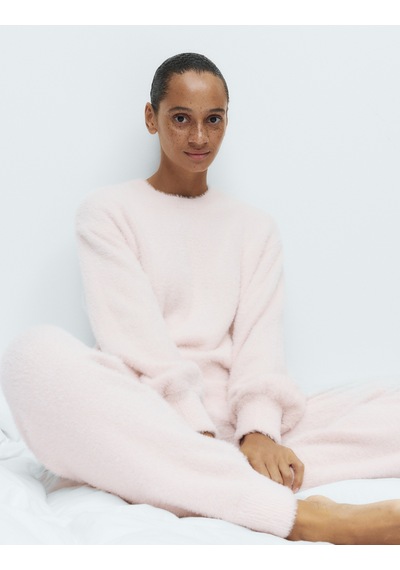 Marks & Spencer Yumuşak Dokulu Pijama Takımı T37002255J Pembe