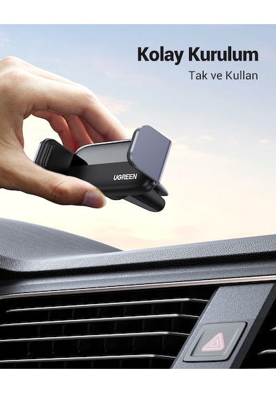 Ugreen Araç İçi Telefon Tutucu 360 Derece Dönebilir Air Vent, 10422 -