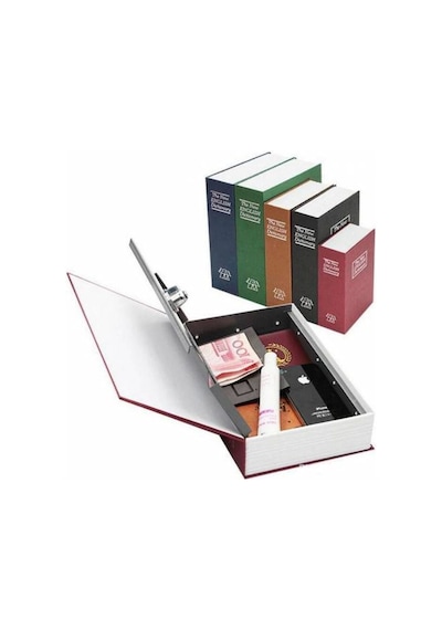 Kitap Şeklinde Gizli Kasa Kilitli Kumbara Büyük Boy