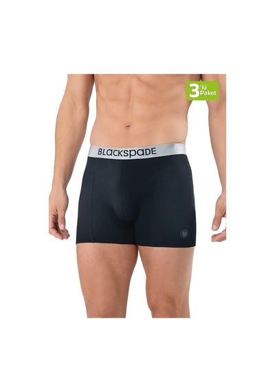 Blackspade Erkek Boxer 3Lü Paket Modern Basics 9471 - Siyah Siyah Siyah Blackspade Erkek Boxer 3Lü Paket Modern Basics 9471 - Siyah Siyah Siyah