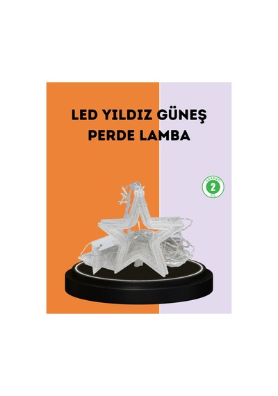 Mey İthalat 3x3 Metre Yıldız Peri Led Perde Işık Romantik Dekorasyon Belirtilmemiş