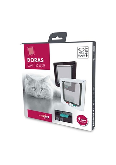 M-pets Doras Kedi Kapısı 4 Yönlü Kahverengi 19,7x19 Cm 244-56007.01