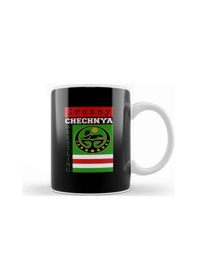 Grozny Chechnya Wrestling Flag Kupa Bardak Porselen Karışık
