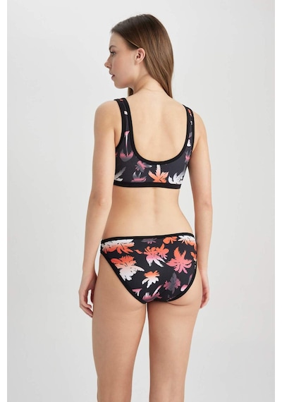 DeFactoFit Sörfçü Desenli Bikini Altı Z9373AZ23HSBK81 Siyah
