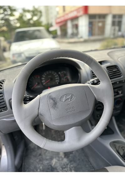 Hyundai Accent Admira Araca Özel Direksiyon Kılıfı Airbeg Gri Ren