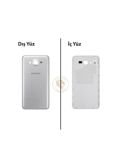 Samsung Galaxy J7 Core J701f Gümüş Renk Arka Kapak Arka Cam Batarya Kapağı Pil Kapağı Lazer Kesim Back Cover Galaxy J7 Core Uyumlu