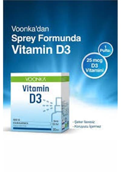 Voonka 1000 IU Vitamin D3 Damla 20 ML