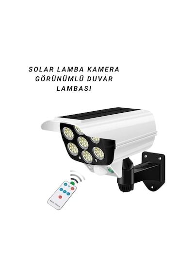 Kamera Görünümlü Bahçe Lamba Renkli