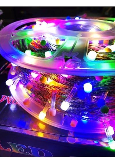 100m Rgb Led Işıklandırma Noel Işıkları-ağaç Süsleme Yılbaşı Süs Çok Renkli