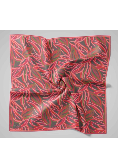Silk Home Twill İpek Eşarp 11472-24 Gri, Narçiçeği, Pembe, Yeşil, Pudra Pembe