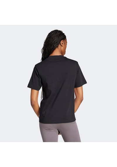 Adidas Essentials 3 Stripes Cotton Kadın Siyah T-shirt Jd0846 SIYAH