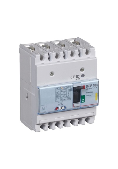 Legrand Dpx³ 160Serisi Kompakt Şalter 4 Kutup Icu:16Ka Standart Tip 80A 400V Ac - 420014