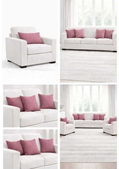 Kadife Dokulu Gülkurusu Kırlent Yastık Kılıfı 2 Adet 50 X 30 Cm Gül Kurusu
