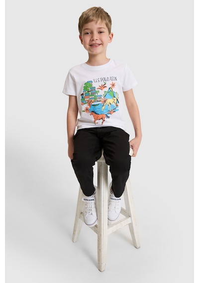 U.s. Polo Assn. Erkek Çocuk Beyaz Tişört 50327025-vr013
