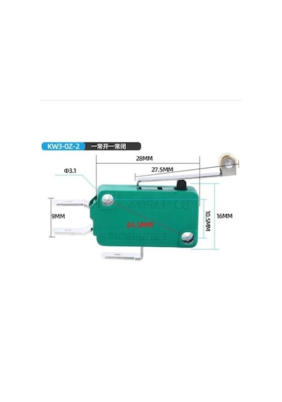 Ic-176b Uzun Makaralı Micro Switch 220v 16a Kw1-103-7