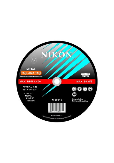 Nikon Metal Flex Taşlama Taşı Bombeli 230x6.0x22mm 25 Adet