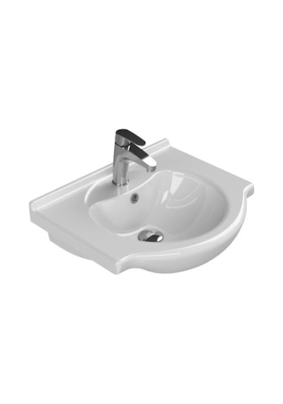 Turkuaz Seramik Nil Etajerli Lavabo 55 x 47 CM